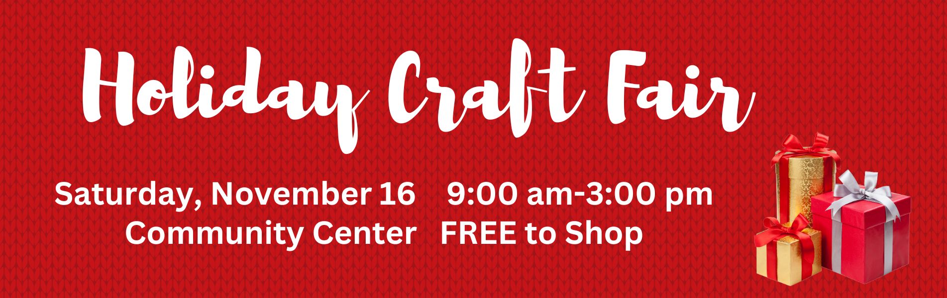 Holiday Craft Show Announcement